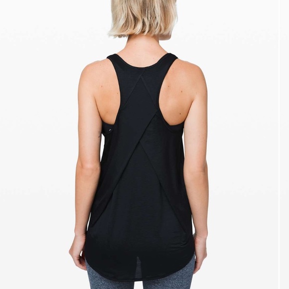 lululemon athletica Tops - Lululemon Essential Tank Pleated *Jersey in heathered Black SP (~4-6)